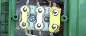Asynchronous motor, delta assembly