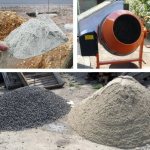Cement, gravel, sand and water are used to prepare concrete.