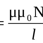 Формула индуктивности катушки