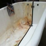 how to repair a cast iron bathtub