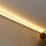 Как установить светодиодную ленту на потолок