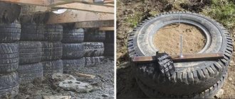 What does a tire foundation look like?