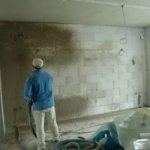 Interior finishing of aerated concrete walls