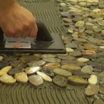 DIY pebble floor