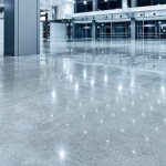 Application of polished concrete