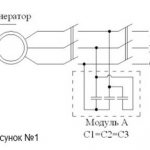 Wiring diagram for an asynchronous motor to operate as an electricity generator