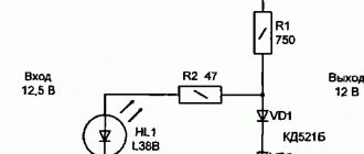 Схемы светодиодных индикаторов перегрузки по току