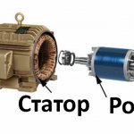 Stator and rotor of an asynchronous electric motor