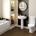 Bathroom in a laconic style
