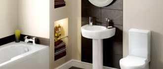 Bathroom in a laconic style